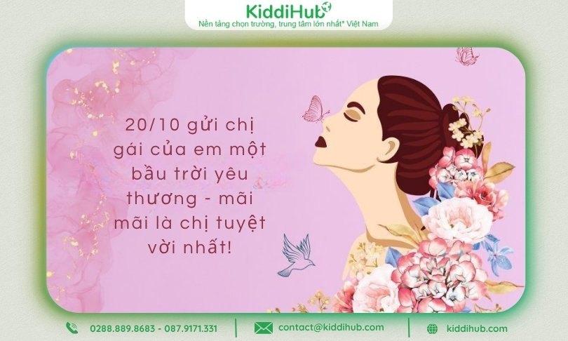 STT, Caption chúc 20/10 cho chị gái “triệu like”