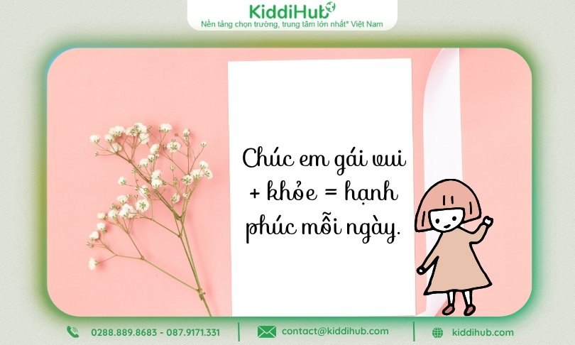 Lời chúc 20/10 cho em gái kiểu “chơi chữ”