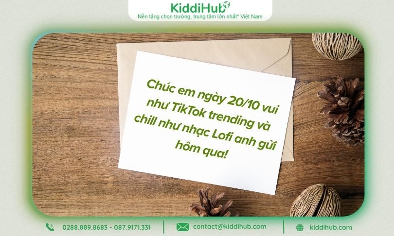 Lời chúc 20/10 Crush hài hước, vui nhộn, đáng yêu