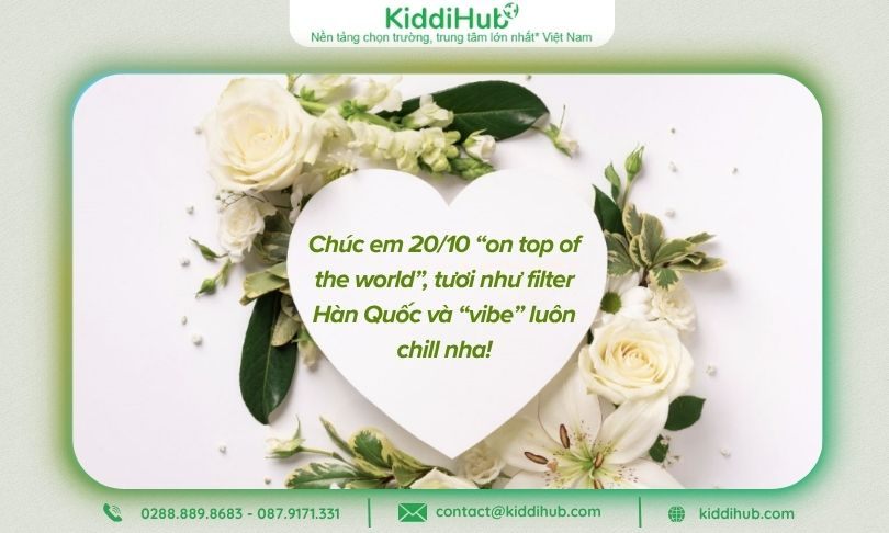 Lời chúc 20/10 Crush bắt trend sáng tạo