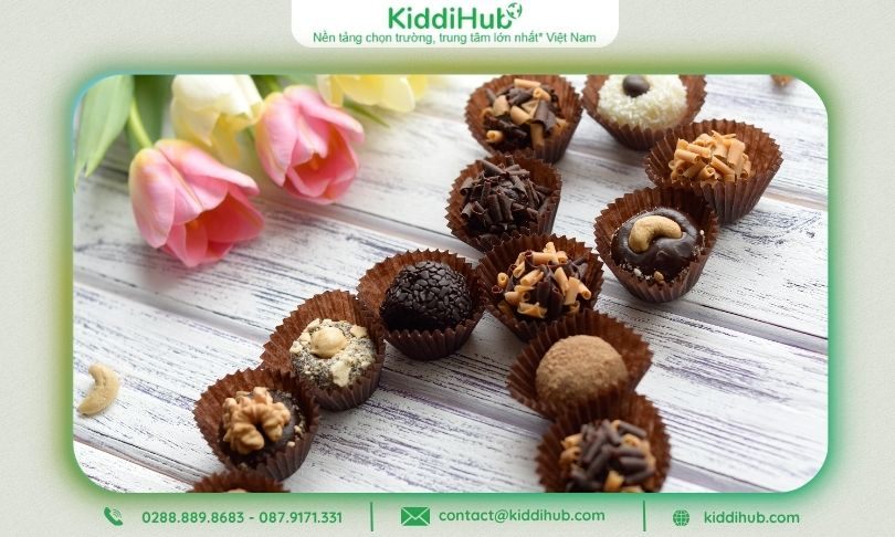 Socola hoặc kẹo handmade gợi cảm giác ngọt ngào, dễ thương