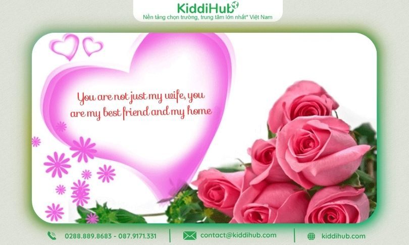 Chúc mừng 20/10 bằng tiếng Anh tặng vợ