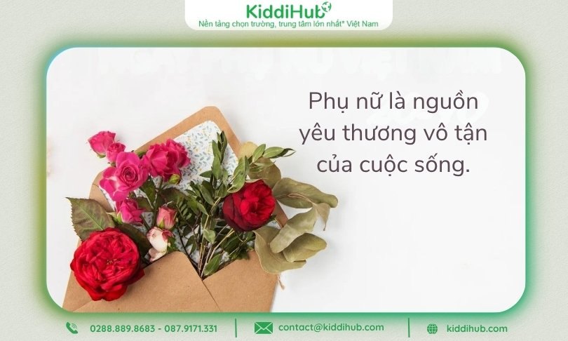 Slogan 20/10 giàu cảm xúc, chạm trái tim người nhận