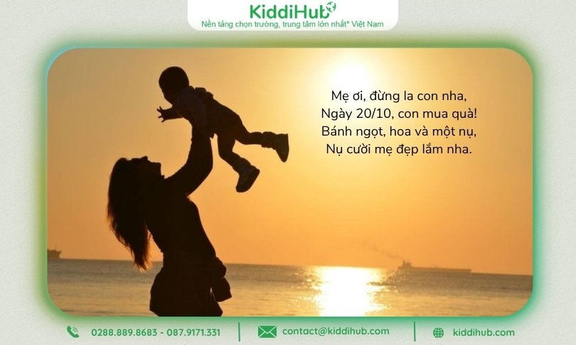 Thơ 20/10 tặng mẹ – Dễ thương, hài hước