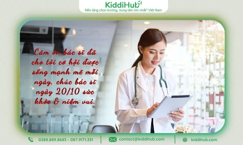 Lời chúc 20/10 cho bác sĩ từ bệnh nhân và người nhà