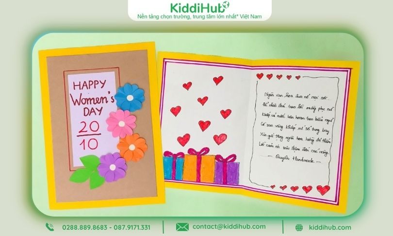 Tự tay làm thiệp 20/10 tặng mẹ – Gói trọn tình yêu trong từng nét vẽ