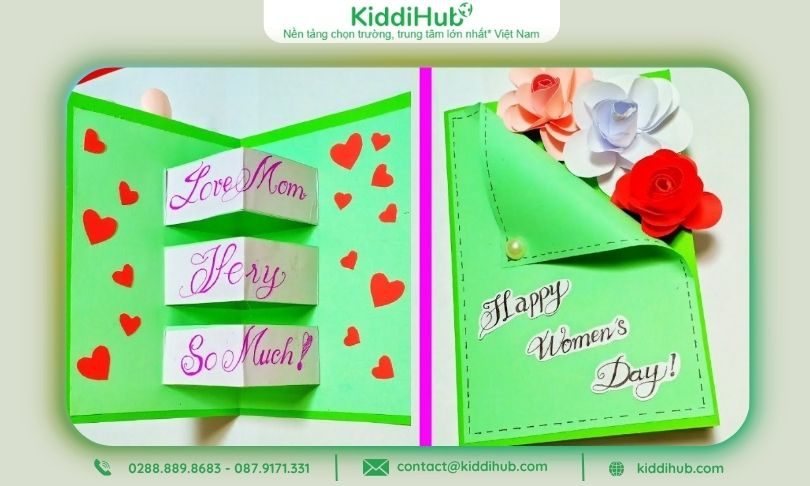 Thiệp 20/10 tặng mẹ – Khi tình yêu nói thay lời con