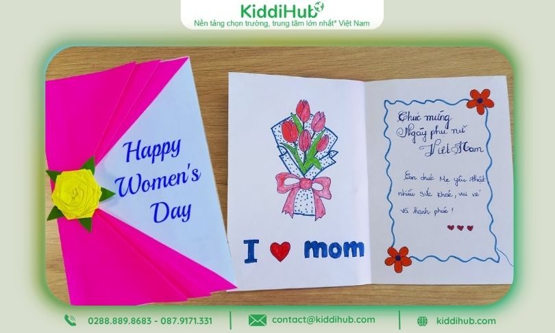 Thiệp 20/10 tặng mẹ – Gửi trọn yêu thương