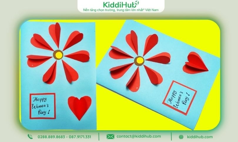 Thiệp 20/10 tặng mẹ – Chạm nhẹ vào trái tim yêu thương