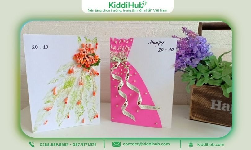 Thiệp 20/10 handmade – Niềm vui bé xinh cho mẹ