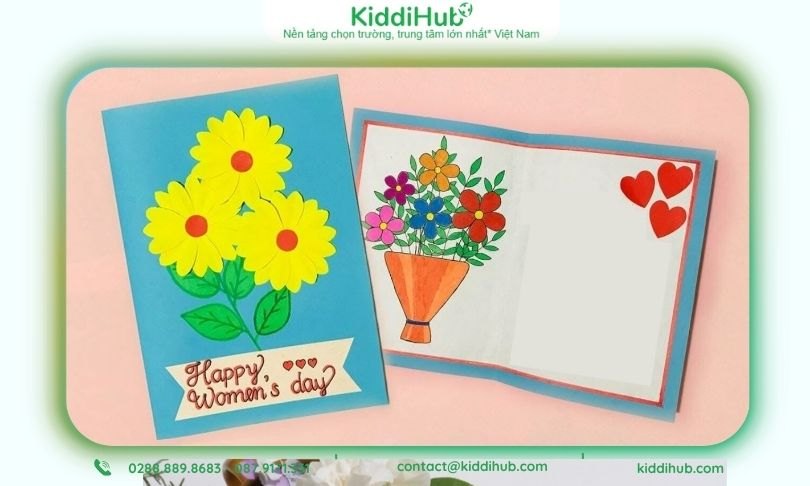 Thiệp 20/10 tặng cô giáo handmade đẹp, bắt mắt, thể hiện sự chân thành và tinh tế