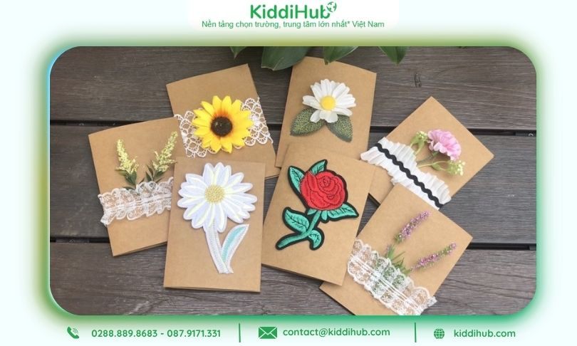 Thiệp chúc mừng 20/10 tặng mẹ thủ công bằng bìa cứng sáng tạo