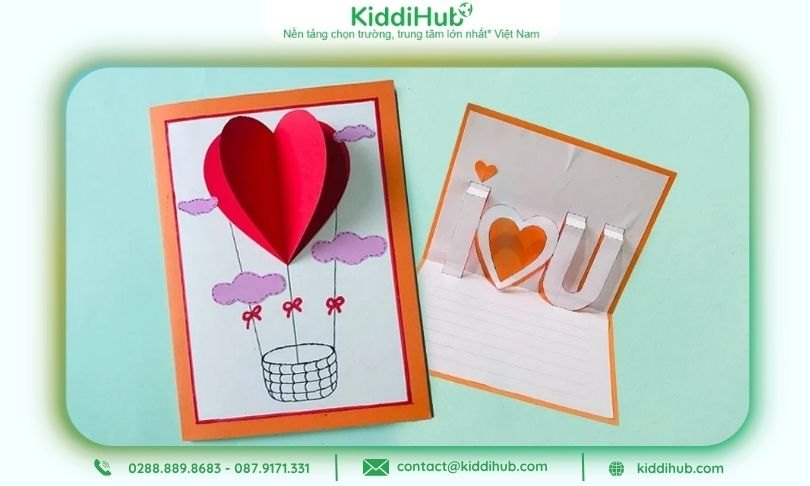 Thiệp chúc mừng 20/10 handmade, giúp bạn gửi gắm tình cảm trọn vẹn