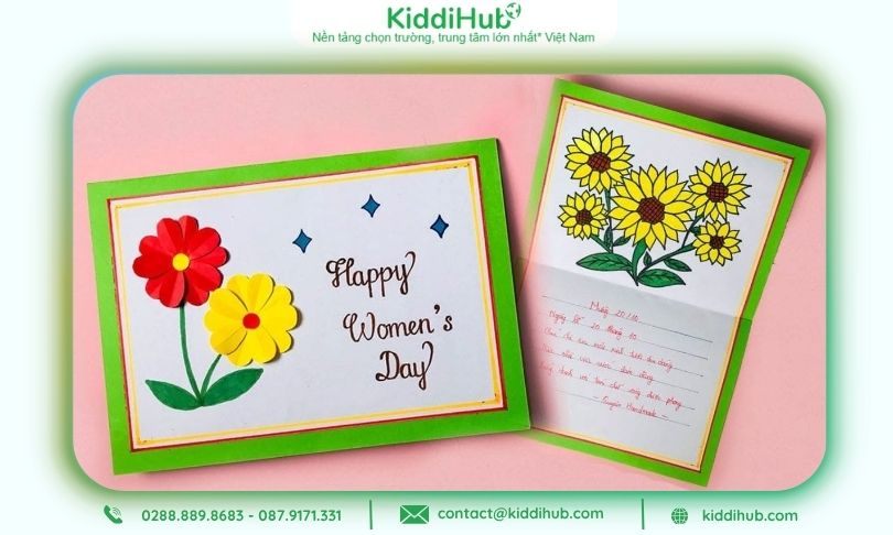 Thiệp handmade 20/10 sáng tạo, gây ấn tượng ngay lần đầu nhìn