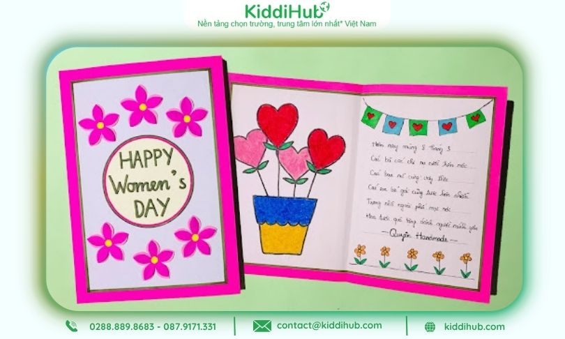 Thiệp 20/10 handmade dễ trang trí & sáng tạo