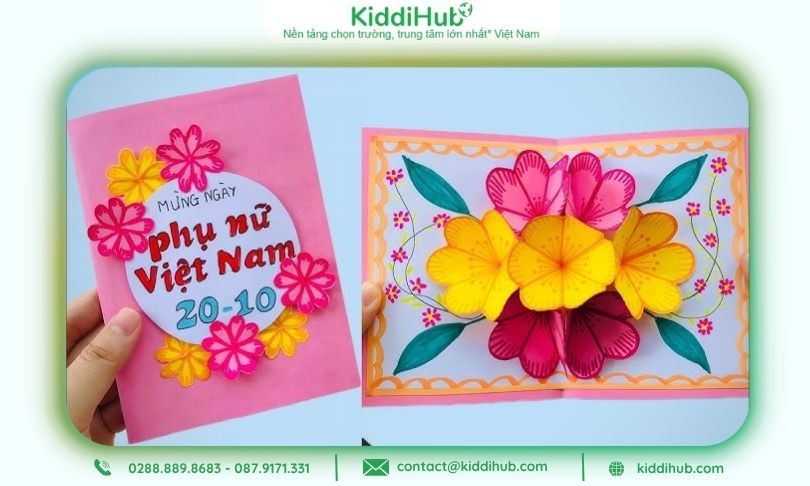 Thiệp 20/10 DIY độc đáo, ghi dấu ấn ngay từ cái nhìn đầu tiên