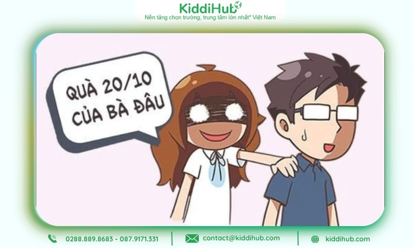 Meme 20/10 “cao tay” giúp bạn khéo léo đòi quà không phật lòng ai