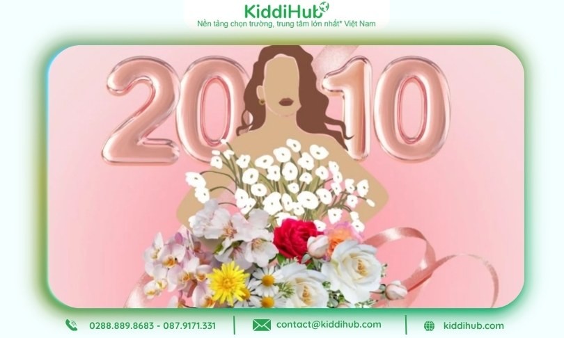 Banner 20/10 phong cách trẻ trung, năng động, truyền tải tinh thần tươi mới cho thương hiệu