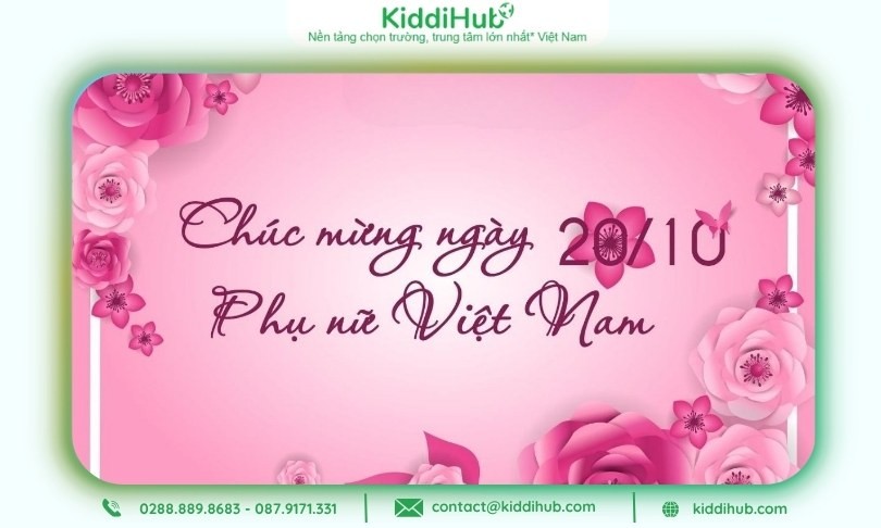 Mẫu Banner chúc mừng ngày 20/10 với font chữ sáng tạo, thể hiện cá tính phóng khoáng