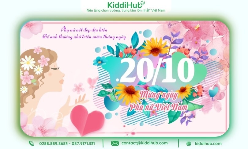 Thiết kế chào mừng ngày 20 tháng 10 tinh tế, góp phần tăng trải nghiệm khách hàng