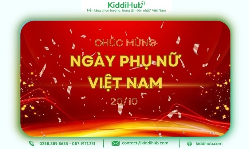 Banner mừng ngày Phụ nữ Việt Nam mang năng lượng tích cực qua từng tông màu tươi sáng