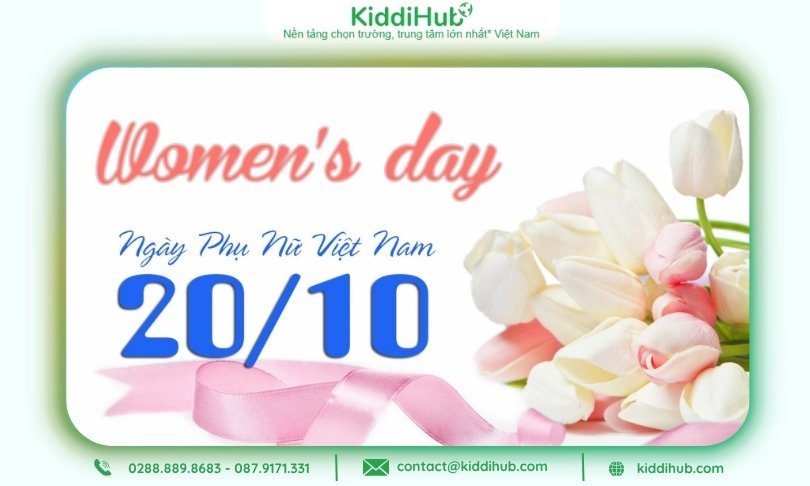 Mẫu Banner chúc mừng ngày 20/10 nhẹ nhàng, thanh thoát nhưng vẫn đầy sức hút