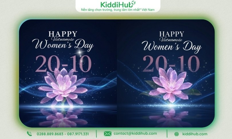 Poster 20/10 khắc họa hình ảnh người phụ nữ quý phái, hiện đại