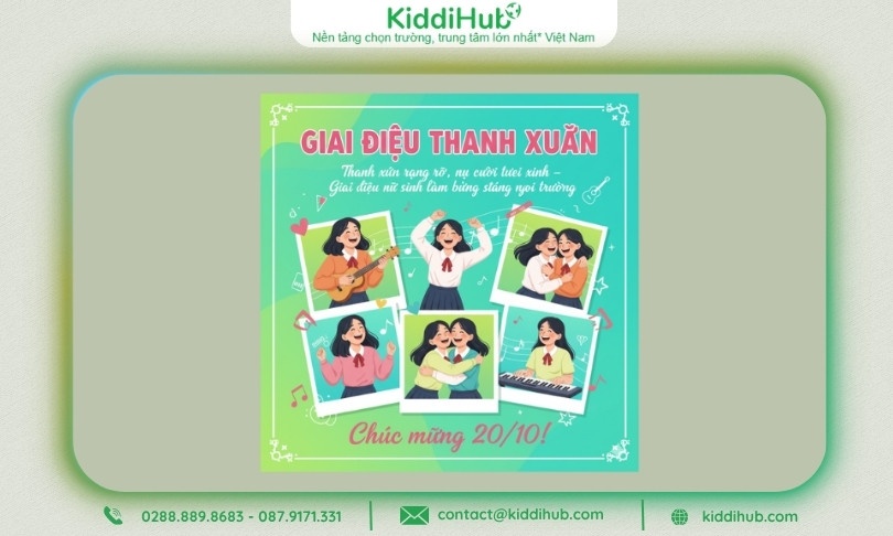 Poster thanh xuân rạng rỡ, nụ cười tươi xinh – Giai điệu nữ sinh làm bừng sáng ngôi trường