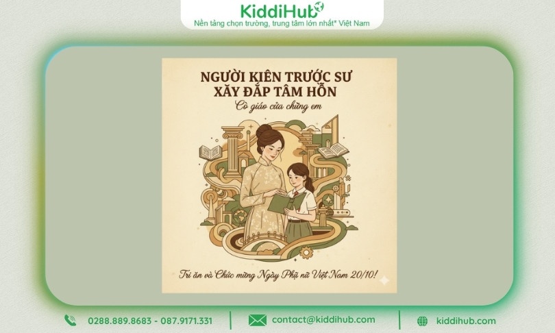 Poster người kiến trúc sư xây đắp tâm hồn – Cô giáo của chúng em