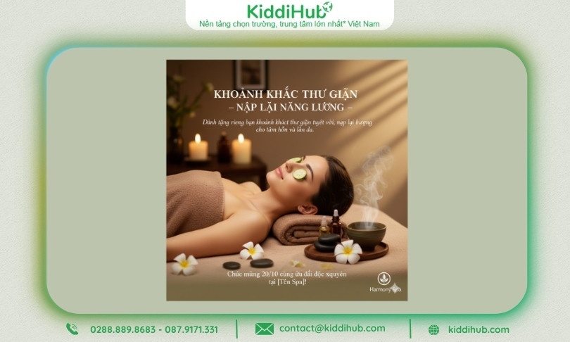 Dành tặng riêng bạn khoảnh khắc thư giãn tuyệt vời, nạp lại năng lượng cho tâm hồn và làn da