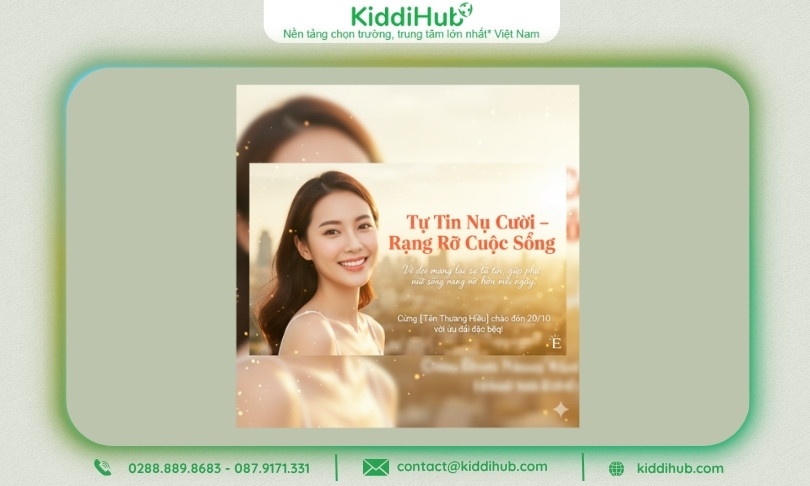 Poster tự tin trong từng nụ cười, rạng rỡ trong mọi khoảnh khắc cuộc sống