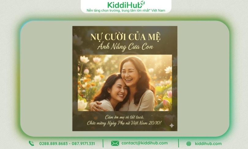 Nụ cười của mẹ là ánh nắng xua tan mọi muộn phiền. Cảm ơn mẹ vì tất cả