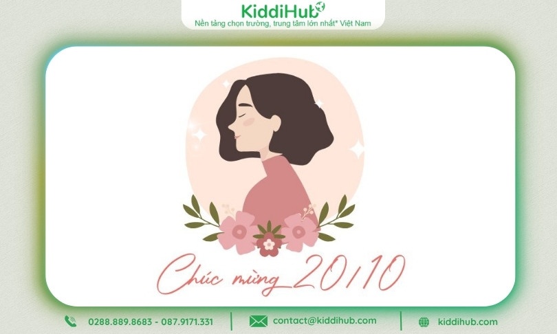 Logo 20/10 phụ nữ hiện đại tự tin