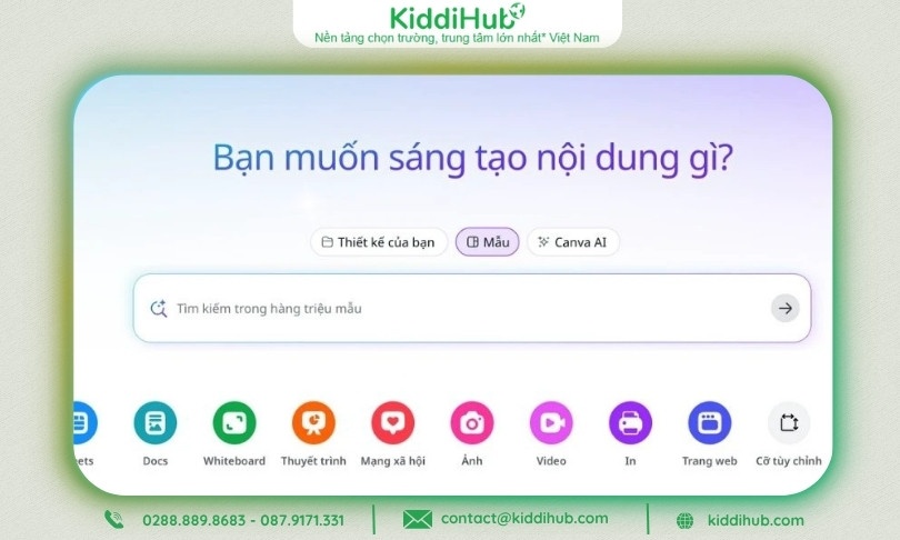 Bước 1: Mở Canva