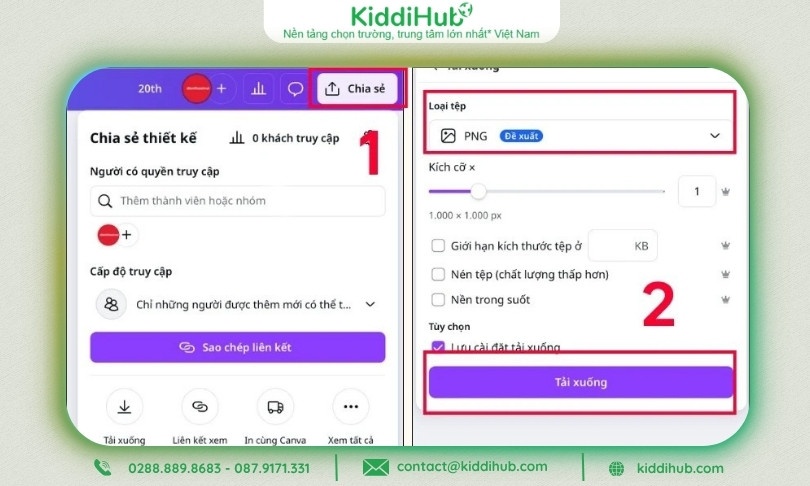 Bước 5: Lưu & xuất file thiết kế