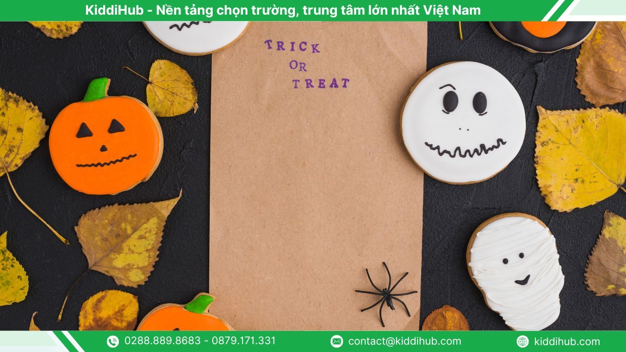Trang trí Halloween bằng giấy A4 đơn giản