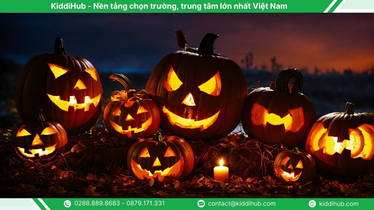 Trang trí Halloween bằng giấy A4 đơn giản