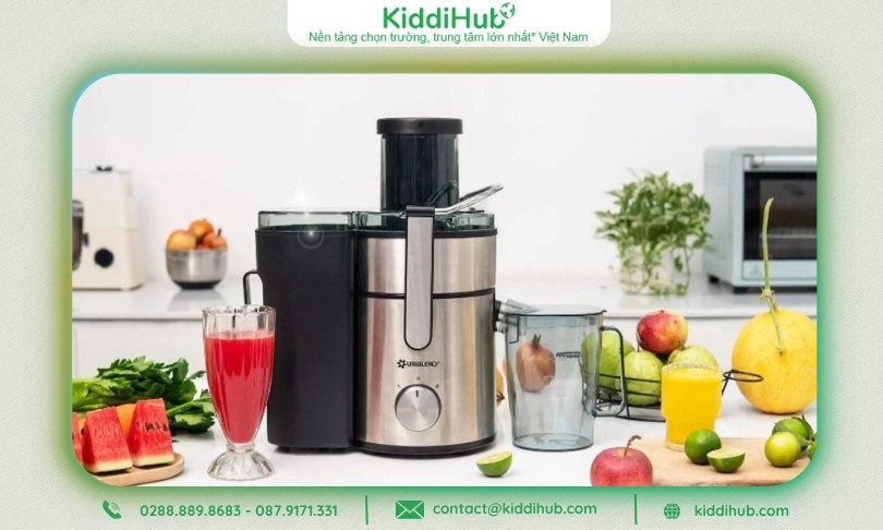 Máy ép trái cây hiện đại – Mang đến cho mẹ ly nước ép tươi mát, bổ dưỡng mỗi sáng