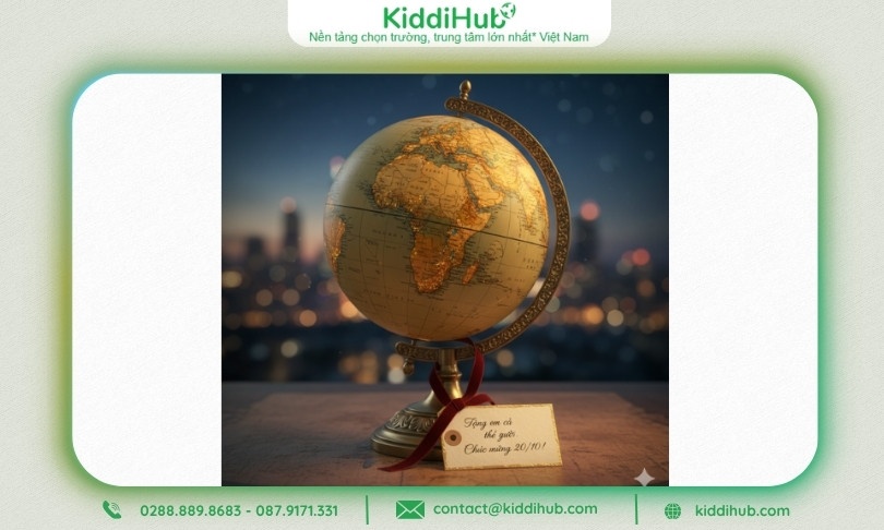 Quả địa cầu – Tặng em cả thế giới