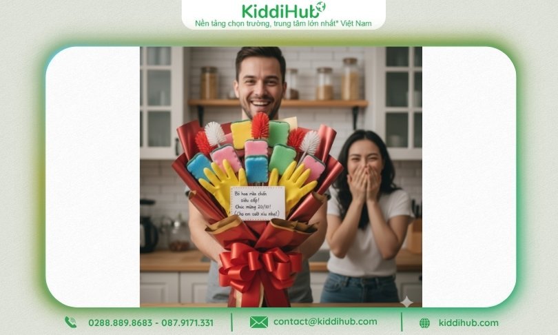 Bó “hoa” rửa chén