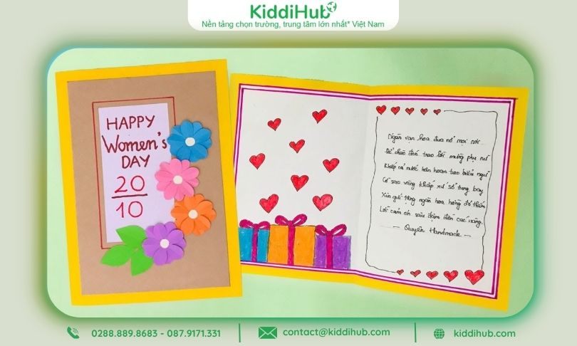 Gợi ý cách làm thiệp 20/10 bằng giấy A4 đẹp và sáng tạo