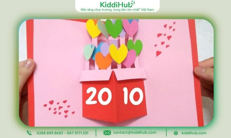 Cách làm thiệp 20/10 bằng giấy A4 – Ý tưởng độc đáo, đẹp mắt