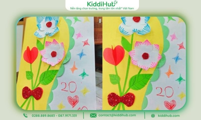 Làm thiệp 20/10 bằng giấy A4 – Gửi trọn yêu thương đến cô