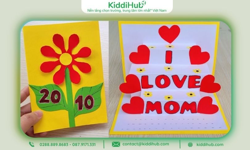 Cách làm thiệp 3D siêu đẹp 20/10 – Món quà handmade đầy tình cảm