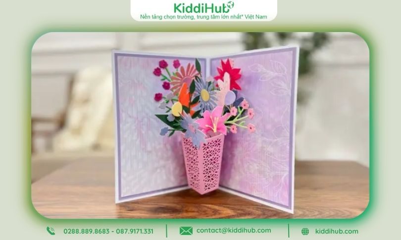 Cách làm thiệp 3D siêu đẹp 20/10 – Món quà tinh tế cho cô giáo