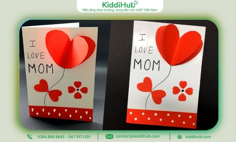 Cách làm thiệp 3D siêu đẹp 20/10 – Món quà handmade đầy tình cảm