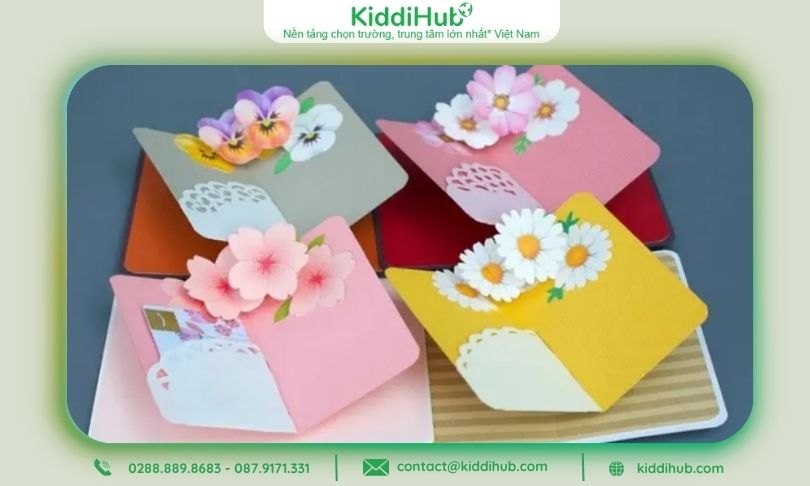 Cách làm thiệp 3D siêu đẹp 20/10 – Gửi lời tri ân đến cô giáo yêu quý