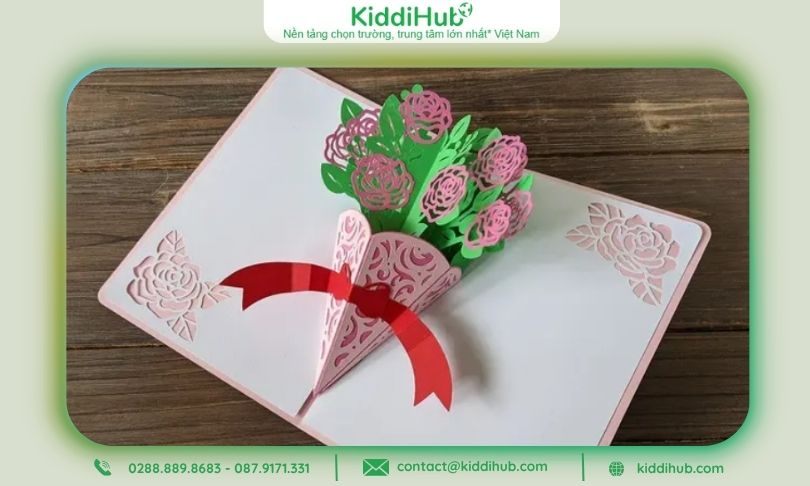 Cách làm thiệp 3D siêu đẹp 20/10 – Lời cảm ơn ý nghĩa dành cho cô giáo