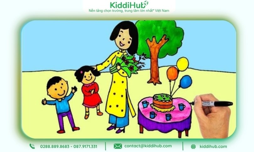 Mẹ sẽ rưng rưng khi nhận bức tranh 20/10 bé vẽ bằng cả trái tim