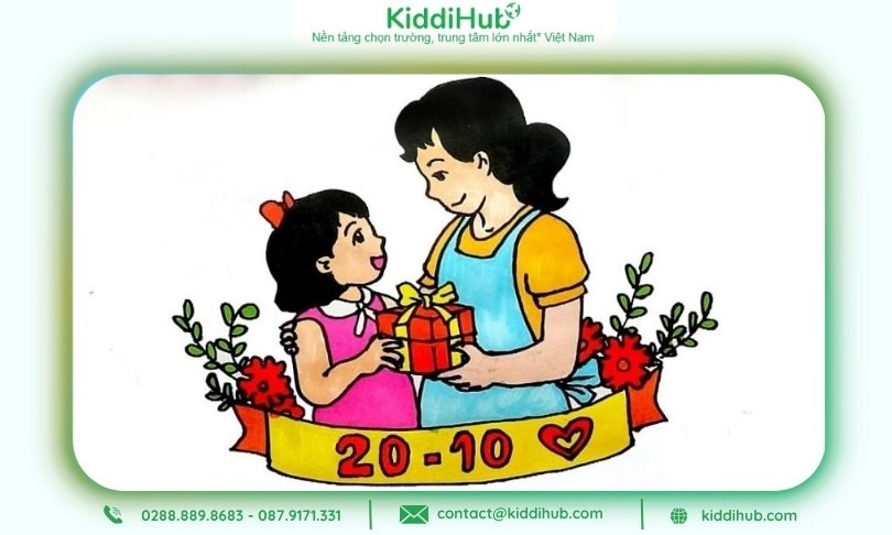 Bức tranh sinh động ghi lại khoảnh khắc mẹ yêu thương mỗi ngày